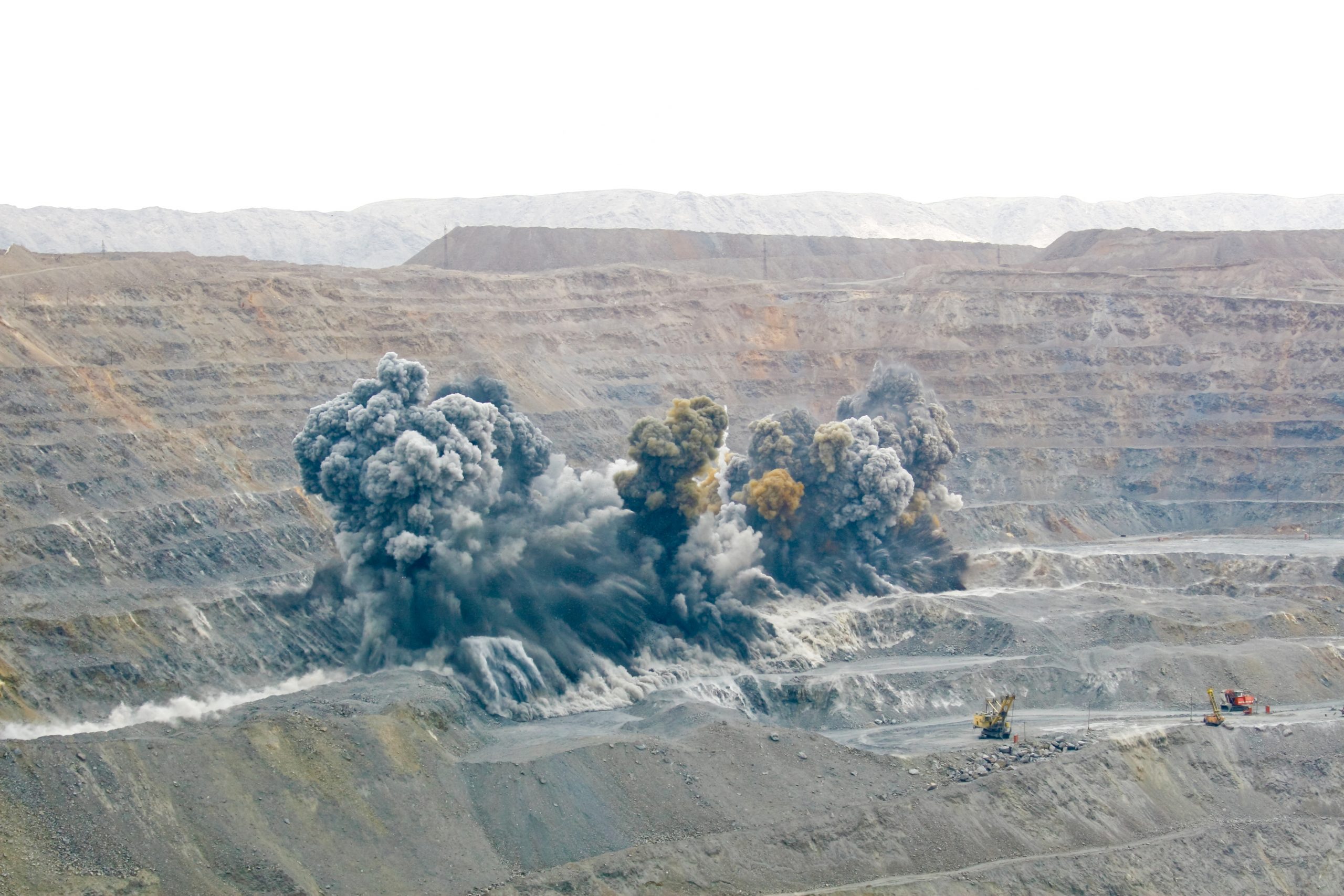 Large scale field measurement in a quarry